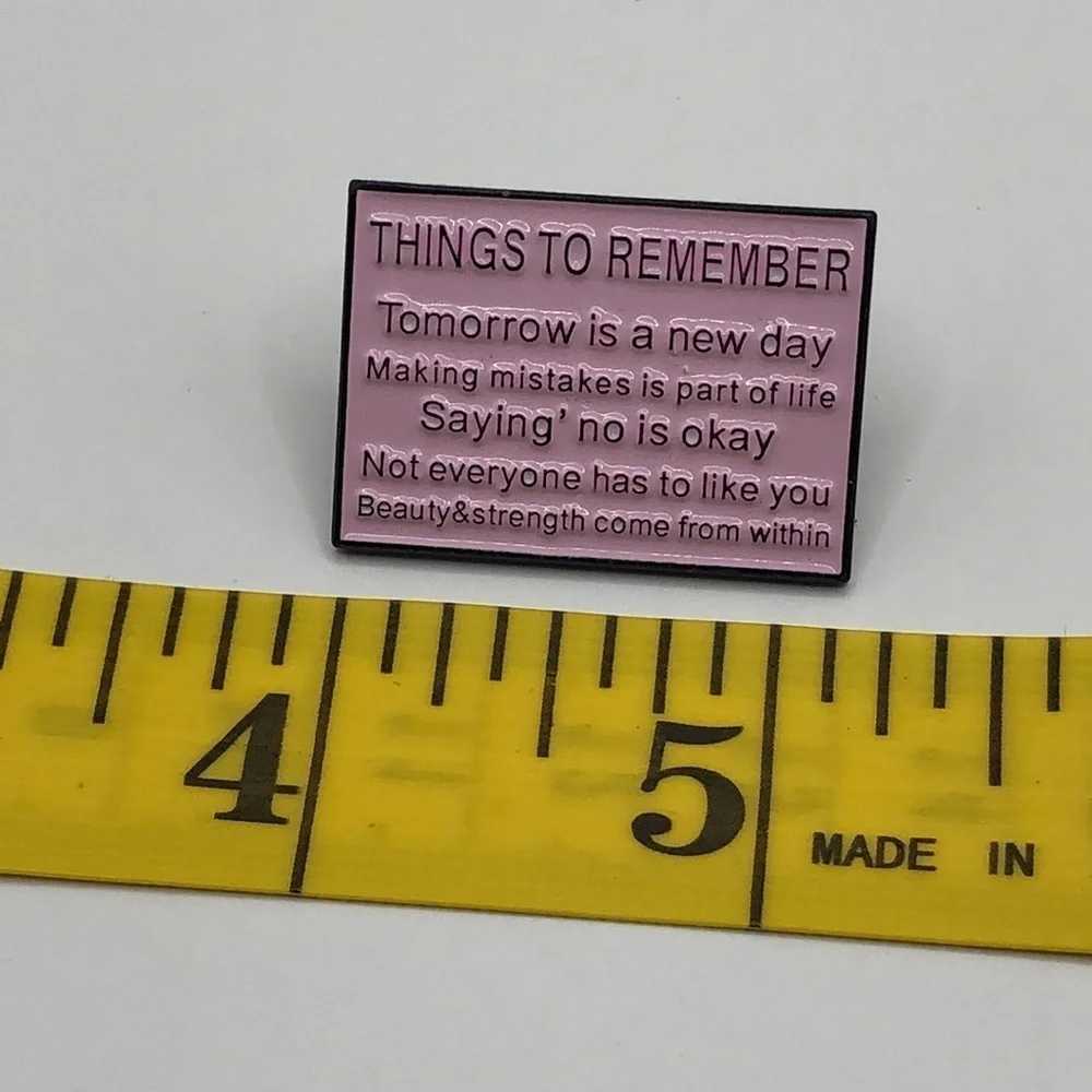3/$25 Inspirational Quote “Things to Remember Tomorrow is a New Day…” Pi…